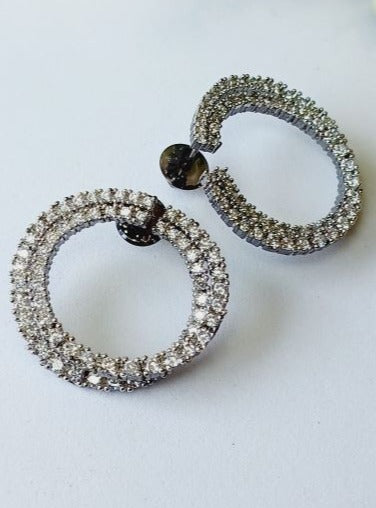 American Diamond Antique Stud Earrings