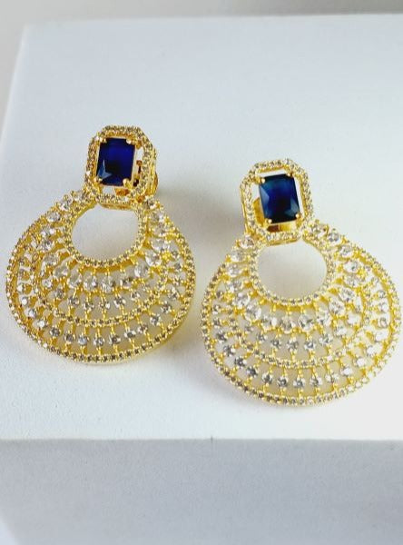 Blue Celina Chandbalis Gold