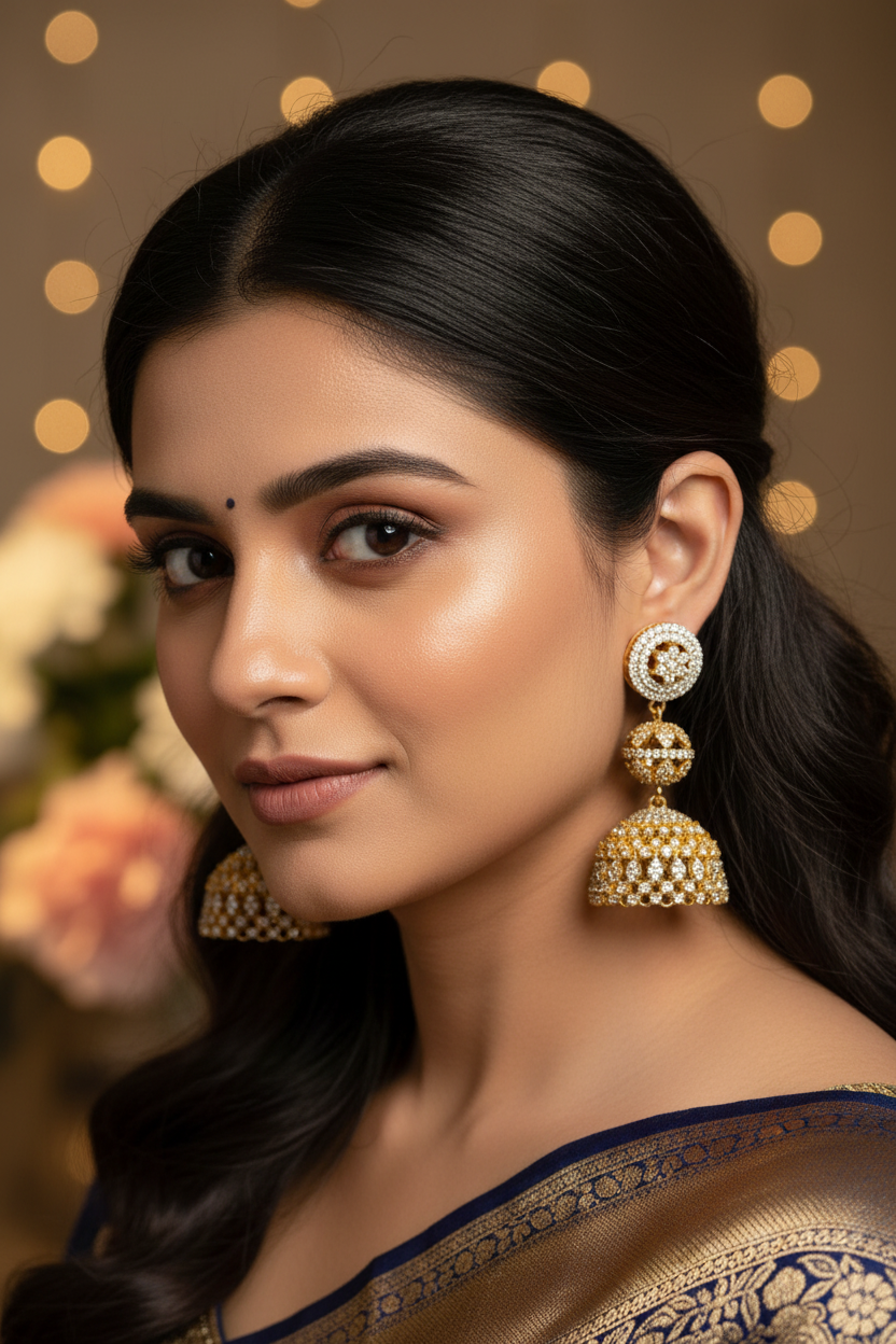 Gold Brisha Jhumki