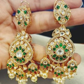 Gold Emili Kundan Dangler
