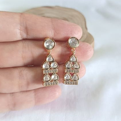 Gold Jigna Kundan Drop