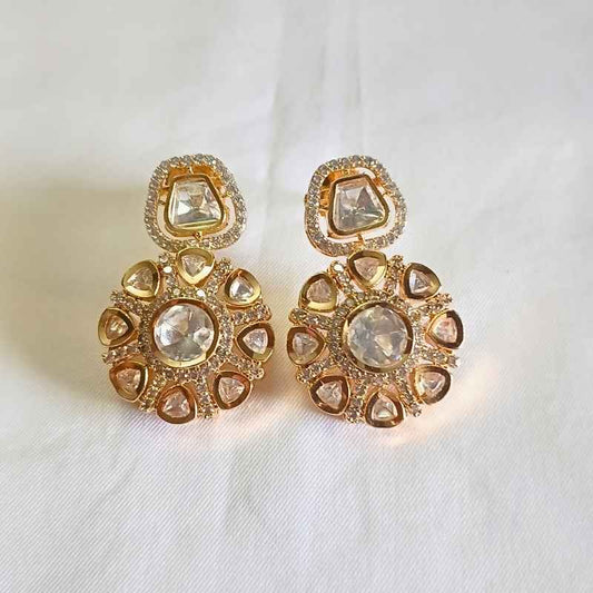 Gold Kashvi Kundan Drop