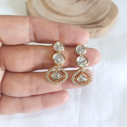 Gold Lyla Kundan Drop