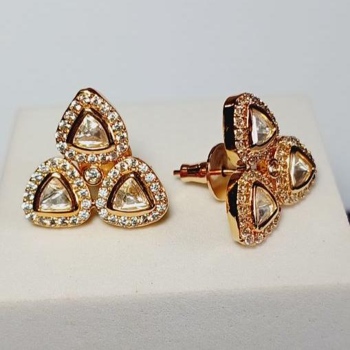 Gold Manvi Studs