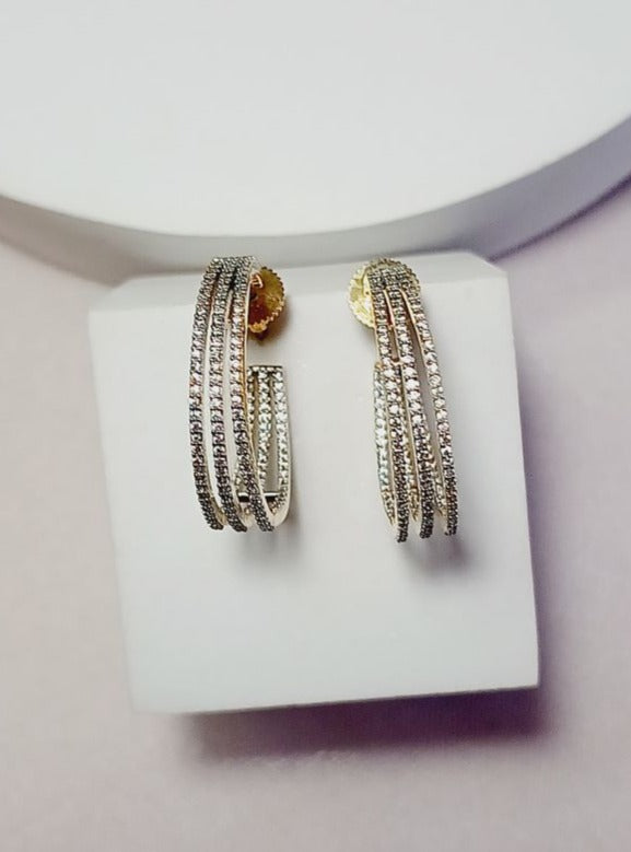 Gold Samara Hoops