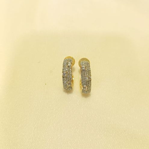 American Diamond Gold Vedika Bali Earrings