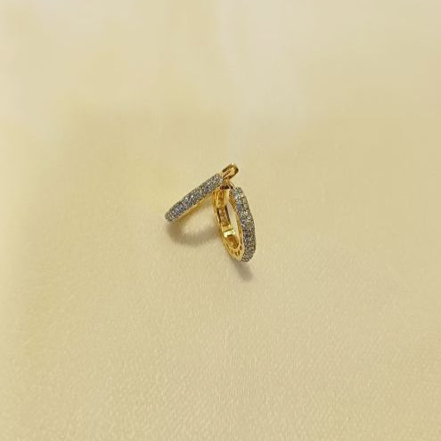Gold Vihana Diamond Hoops