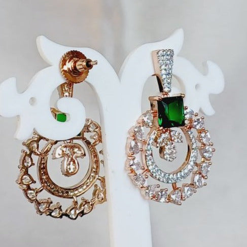 Green Kamya Chandbali