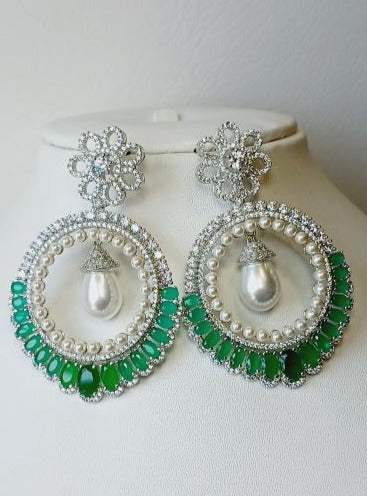 Green Ziva Chandbali