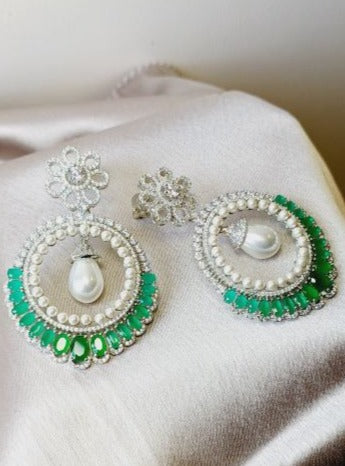 Green Ziva Chandbali