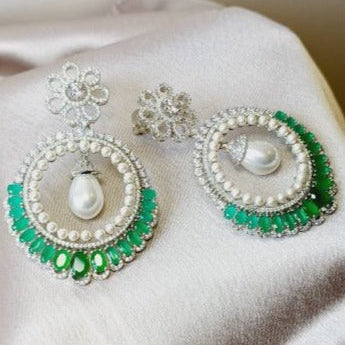 Green Ziva Chandbali