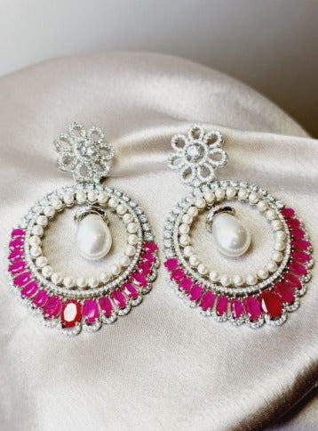 Magenta Ziva Chandbali