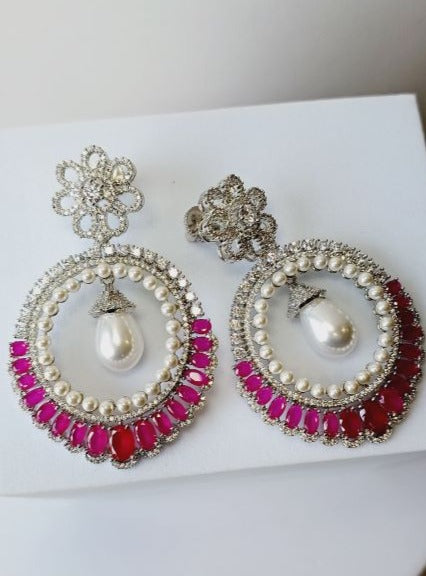 Magenta Ziva Chandbali