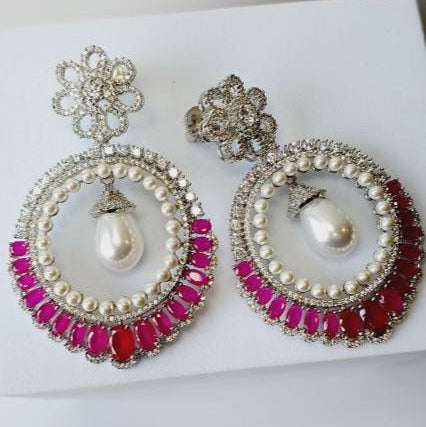 Magenta Ziva Chandbali