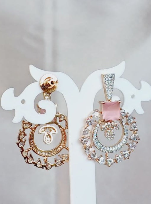 Pink Kamya Chandbali