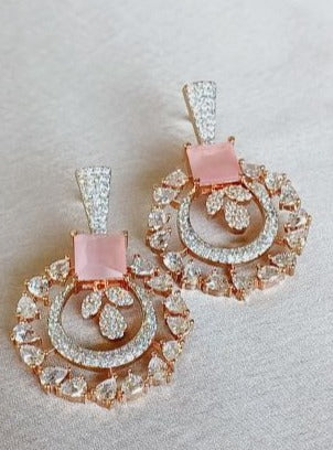 Pink Kamya Chandbali