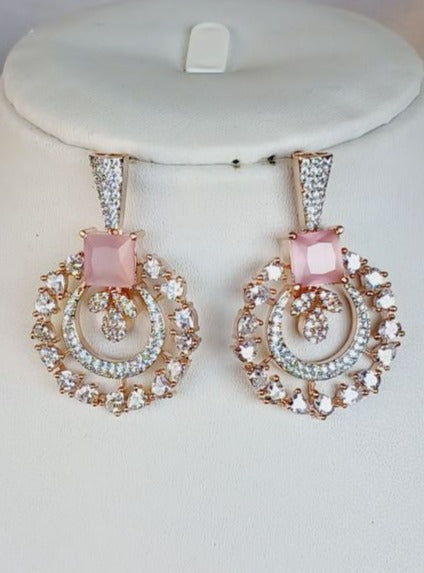 Pink Kamya Chandbali