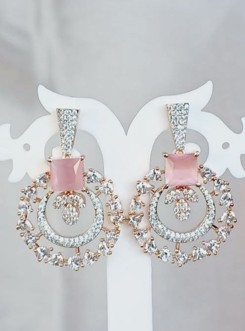 Pink Kamya Chandbali