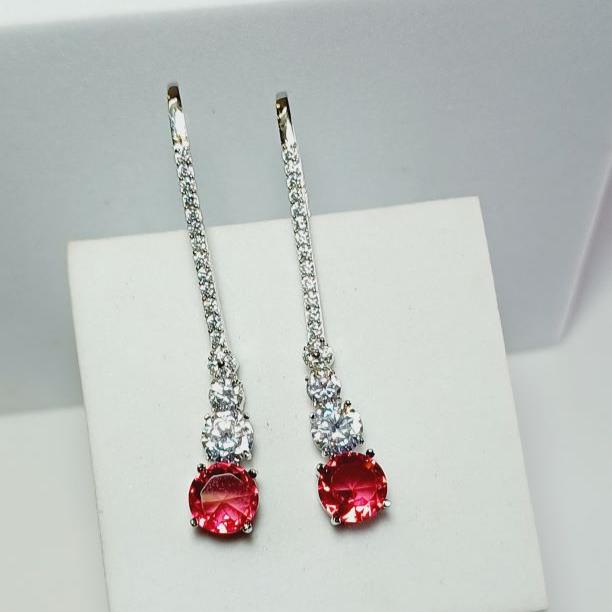 Red Ella Drop - Silver