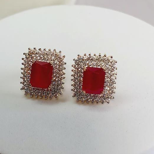 Red Hiral Studs