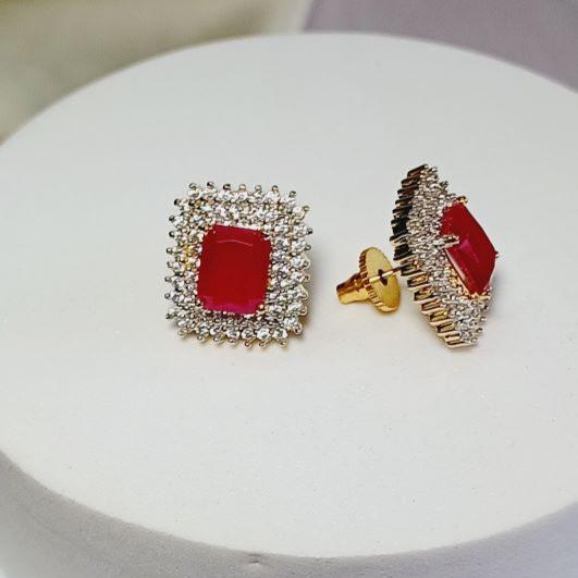 Red Hiral Studs