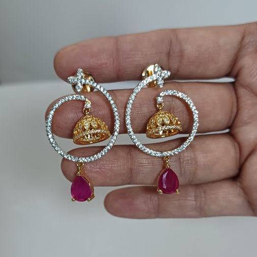 Red Raaga Chandbali Jhumkis