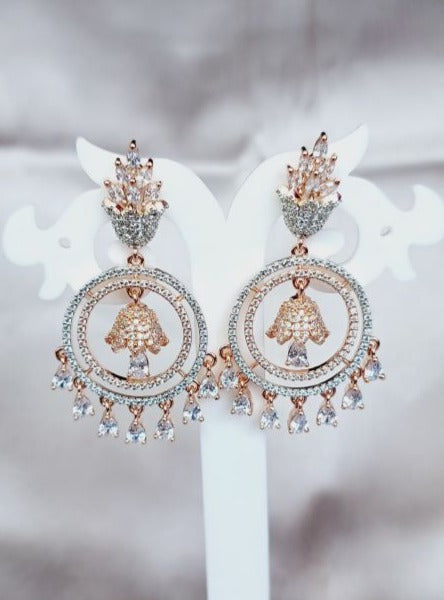 Rose Gold Anika Chandbali