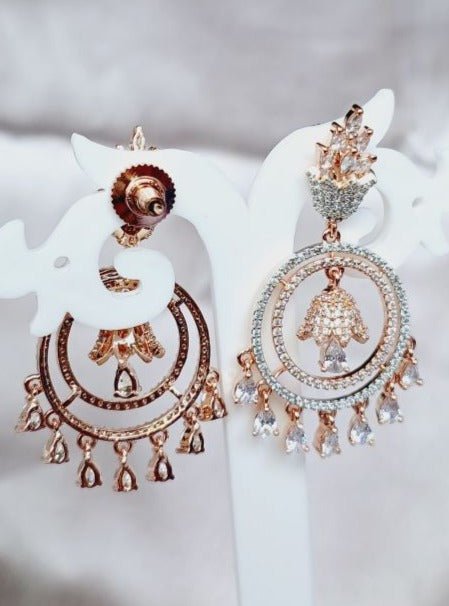 Rose Gold Anika Chandbali