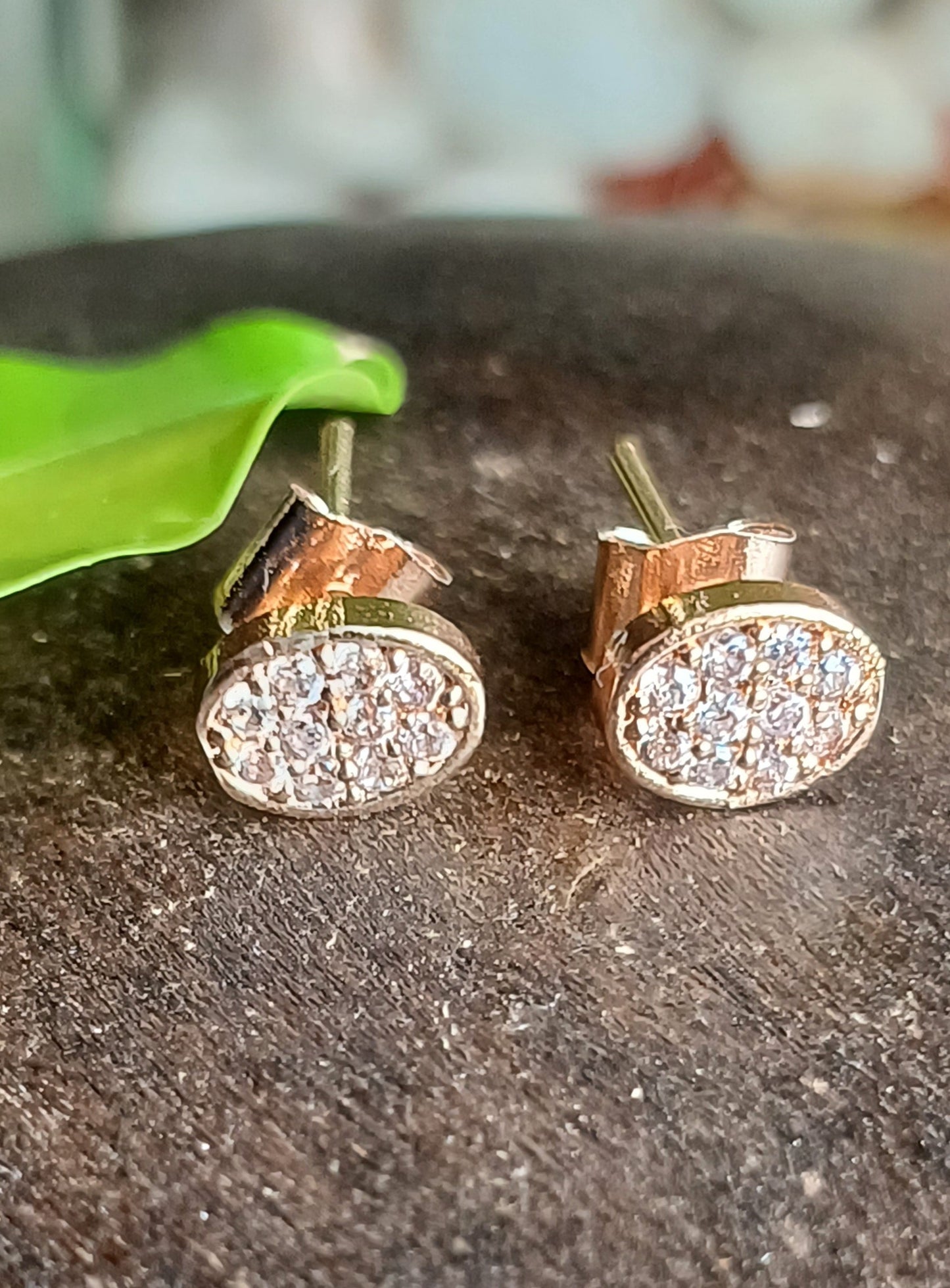 Rose Gold Lace Studs