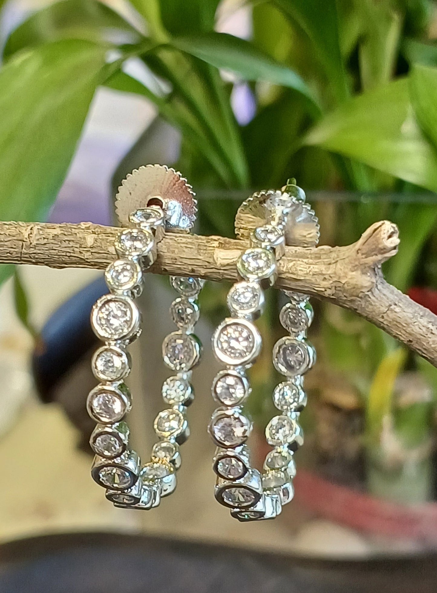 Silver Edha Hoop