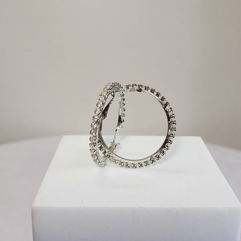 Silver Evani Hoop