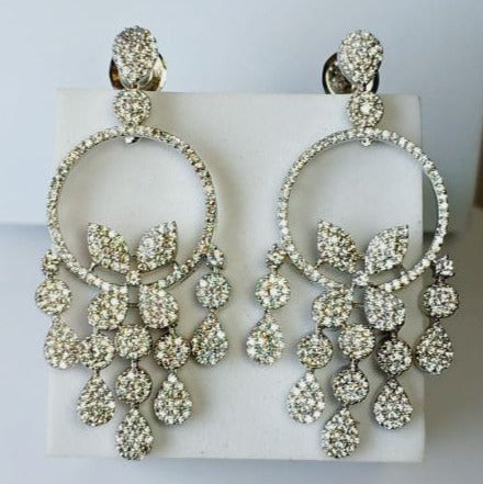 American Diamond Silver Ishani Dangler