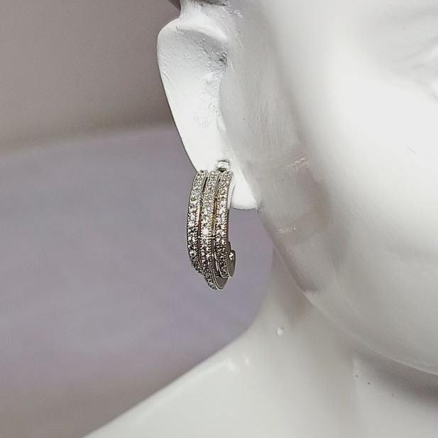 AD Silver Kala Bali Earrings