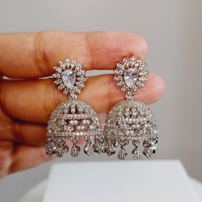 Silver Keya Jhumki