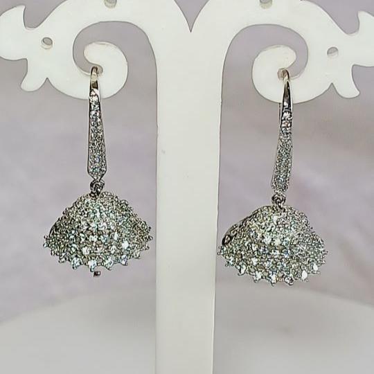 Silver Mela Jhumkis