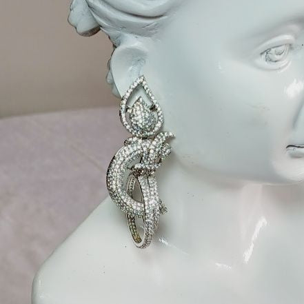 Silver Rayka Danglers