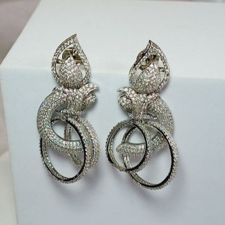 Silver Rayka Danglers