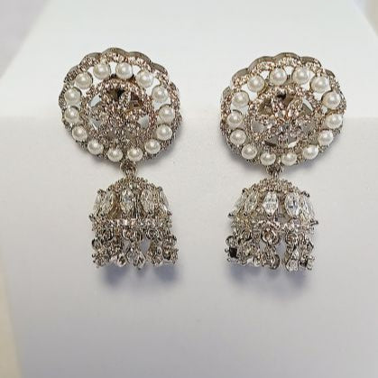 Silver Saisha Stud Jhumki