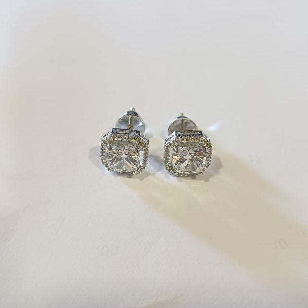 Silver Tisya Diamond Studs