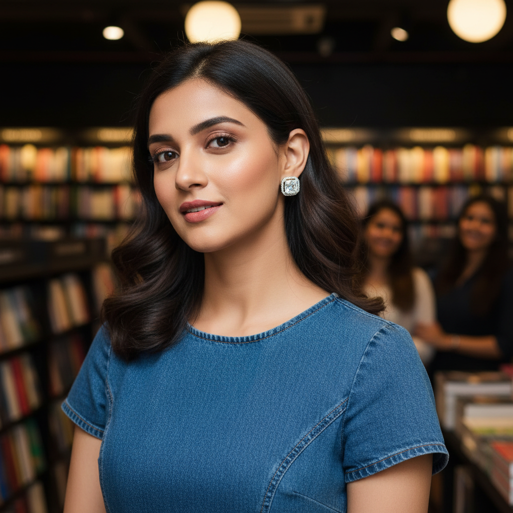 Silver Tisya Diamond Studs