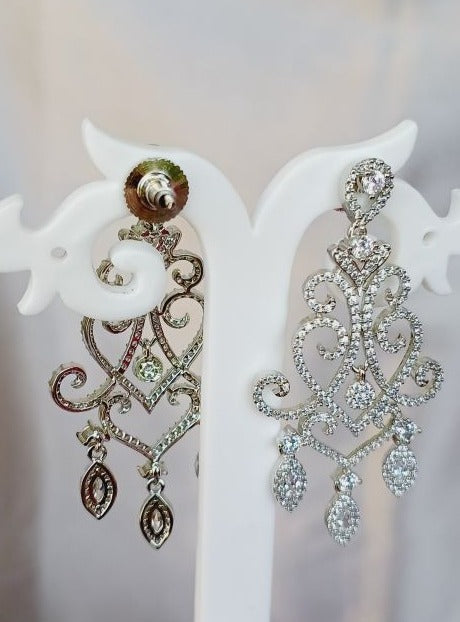 Silver Vrinda Dangler