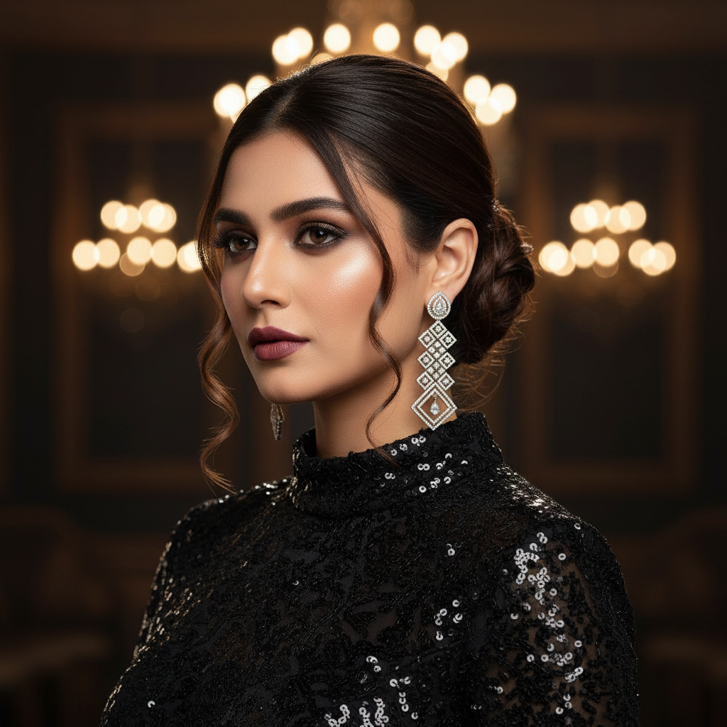 Silver Savani Dangler