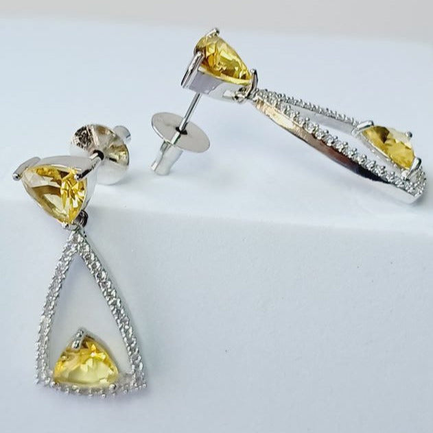 Yellow Anna Drop Silver