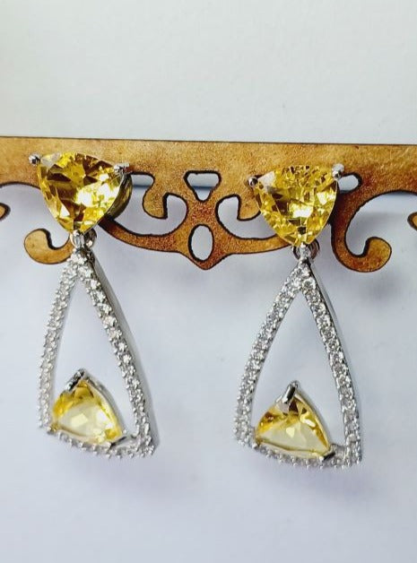 Yellow Anna Drop Silver