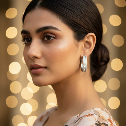 Silver Hetvi Hoops