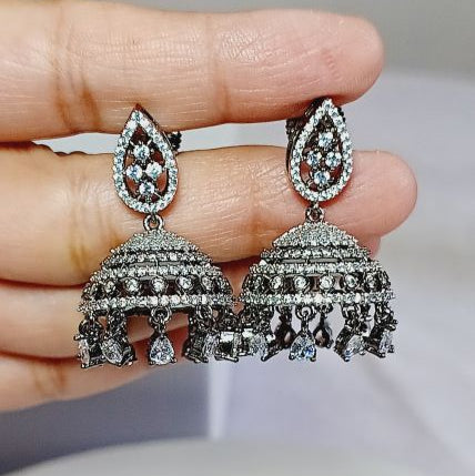 Antique Lila Jhumkis