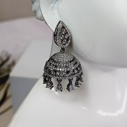 Antique Lila Jhumkis