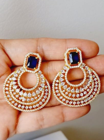 Blue Celina Chandbalis Gold