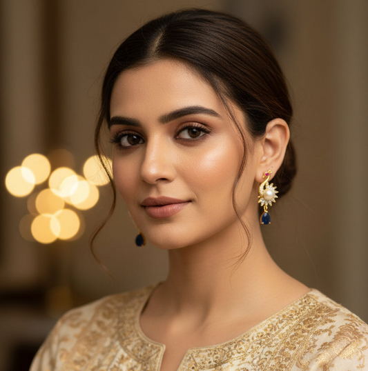 Blue Purva Drop Gold