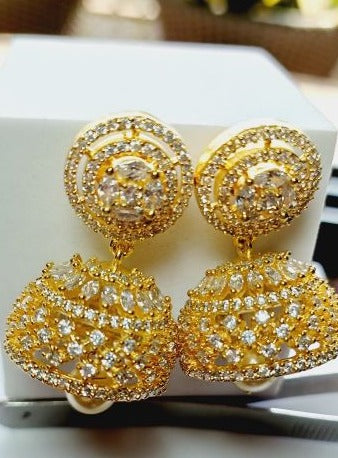 Gold Aadya Jhumkis